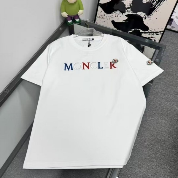Moncler モンクレール韓国 パチモン tシャツTシャツカットソーペアカップル20代 30代40代tシャツ 激安パロディtシャツ ユニセック ブランドS-5XL