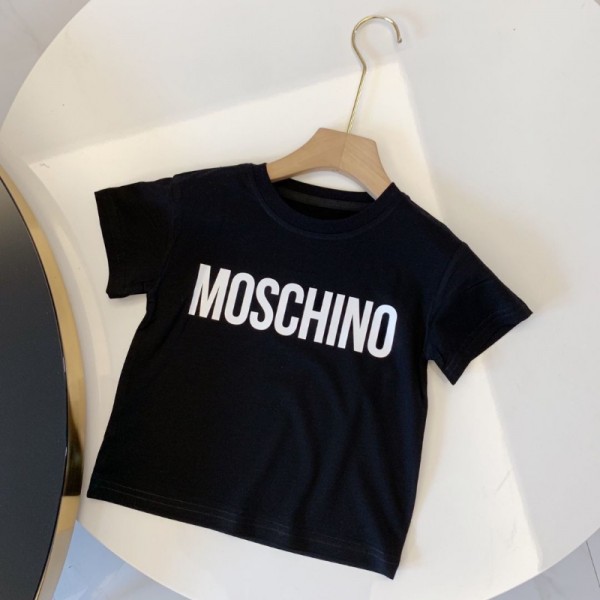 ハイブランドモスキーノMoschino 子供tシャツ 夏tシャツ キッズ服 かわいい ブランド半袖tシャツ 高品質 ボーイズtシャツ 激安パロディ 男女兼用 90-160cm