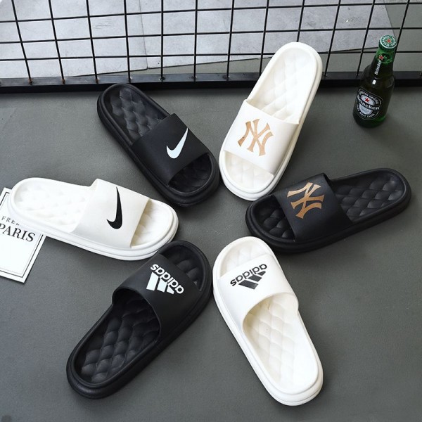 Adidas アディダス Nike ナイキ NY ハイブランド ビーチサンダル女性向けビーサン ミュール サボ ママシューズメンズ向けスリッパ夏履きやすいブランド ローファースリッパ 軽量