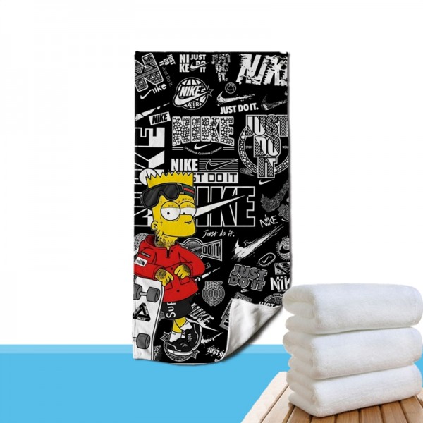 Nike ナイキブランドスポーツタオル メンズ人気 ビーチタオル 軽量 ブランド 速乾タオル 男女兼用 軽量タオルブランド 人気 女性