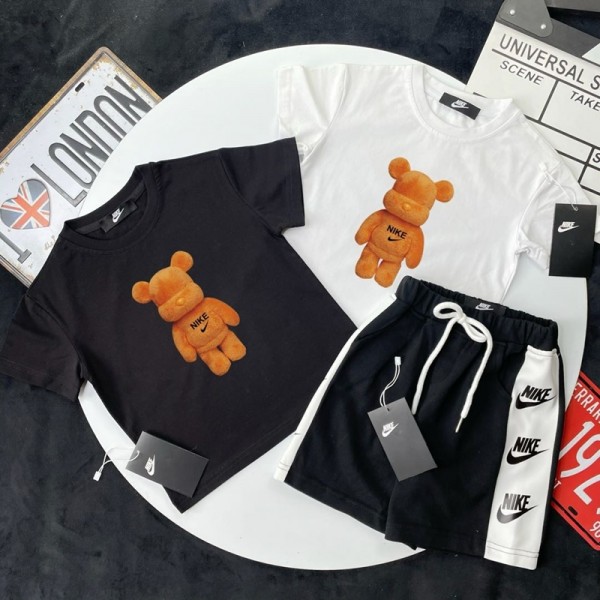 Nike ナイキブランド子供服 2点セット ボーイズ セットアップ 男の子 Tシャツ 半袖 ショートパンツ スポーツウェア スウェット 上下セット キッズ服 オシャレ 90-160cm