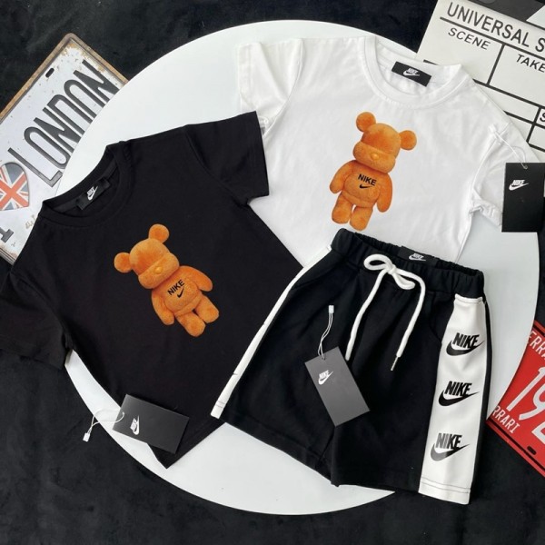 Nike ナイキブランド子供服 2点セット ボーイズ セットアップ 男の子 Tシャツ 半袖 ショートパンツ スポーツウェア スウェット 上下セット キッズ服 オシャレ 90-160cm
