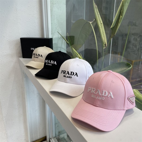 ブランド プラダ キャップ 帽子 シンプル 刺繍 cap カジュアル prada 野球帽子 おしゃれ 日焼け止めキャップ 高品質 長ツバ 小顔 男女愛用 芸能人愛用 ファッション