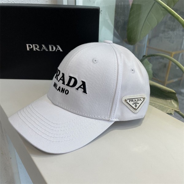 ブランド プラダ キャップ 帽子 シンプル 刺繍 cap カジュアル prada 野球帽子 おしゃれ 日焼け止めキャップ 高品質 長ツバ 小顔 男女愛用 芸能人愛用 ファッション