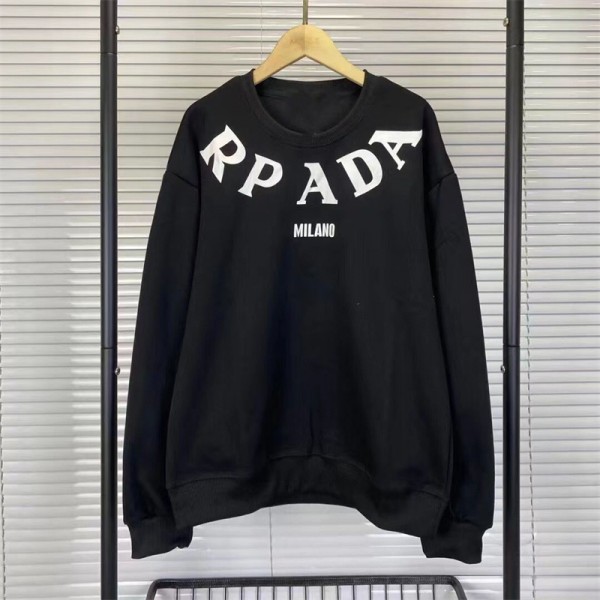 Prada プラダスウェットハイブランド秋冬オーバーサイズパーカーブランドレディースメンズプルオーバーブランドスウェット偽物 男女兼用S - 3XL