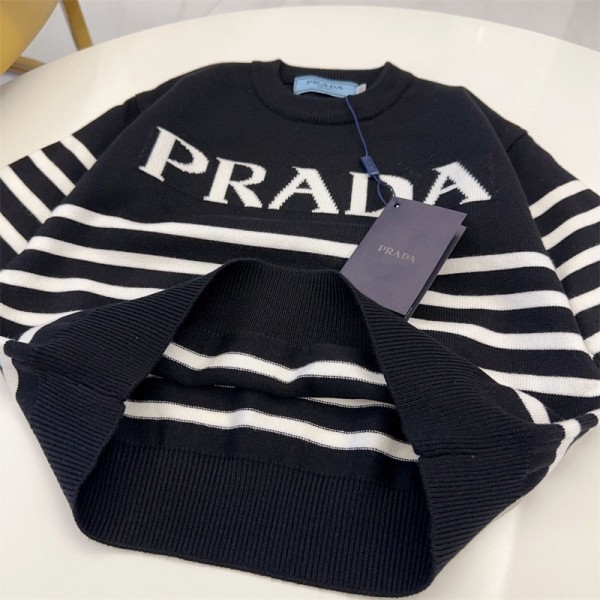 Prada プラダ セーター 子供服 カジュアル 高品質 経典 丸首 ファション 人気