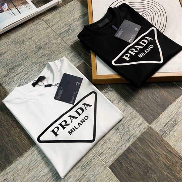 Prada プラダブランド長袖tシャツ 韓国 ブランドかわいい ブランドtシャツ上着カジュアルブランド 服 コピー 激安屋 トップス S - 3XL