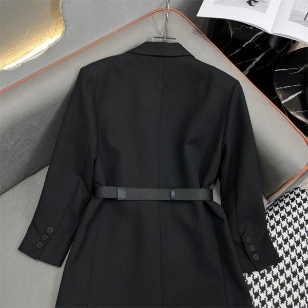 Prada プラダ ブランドスーツ ジャケット レディース スーツコート ダブルボタン S - L テーラードジャケット カジュアル 万能 プレミアム 着痩せ きれいめ 通勤 通学 春 秋