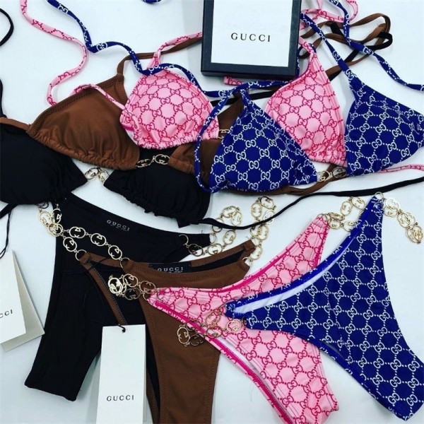 Gucci グッチブランドコピービキニ セクシー おしゃれビーチウェアママ 水着 体型カバー セクシー旅行 女性用水着 おしゃれ大きいサイズ 体型カバー水着 S - XL