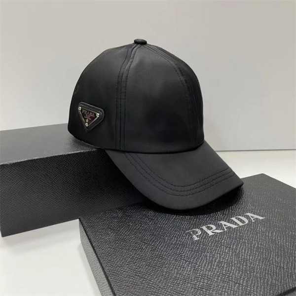 Prada プラダブランドキャップ メンズ 大きいサイズ 帽子 ベースボールキャップ 深め 紫外線対策 日よけ 無地 人気 野球帽 ランニング スポーツ 男女兼用