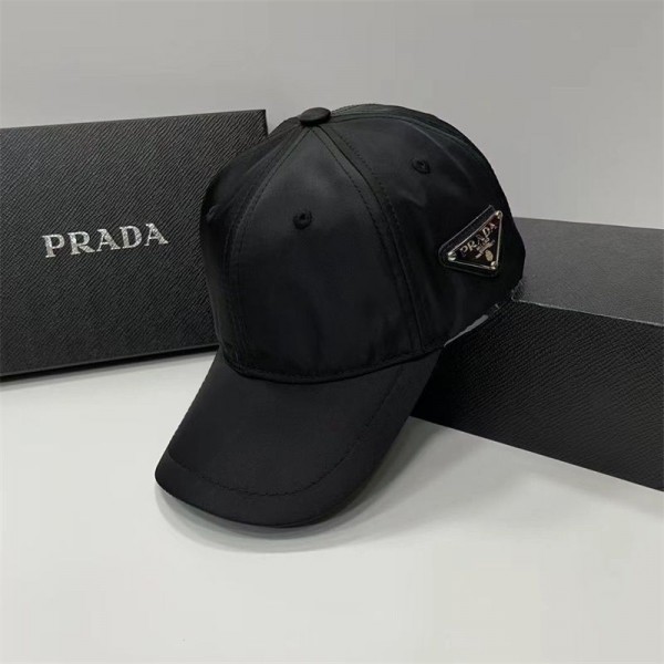 Prada プラダブランドキャップ メンズ 大きいサイズ 帽子 ベースボールキャップ 深め 紫外線対策 日よけ 無地 人気 野球帽 ランニング スポーツ 男女兼用