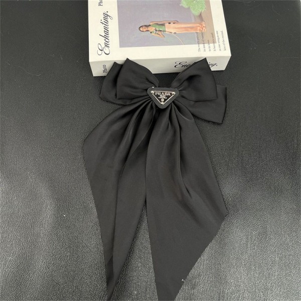 Prada プラダハイブランドヘアクリップ バレッタ ヘアピン 大きめ蝶結び エレガント 三層 JK 上品 優しい 髪飾り 女性 シンプル 優雅的 おしゃれ 日常 通勤通学 誕生日 発表会 結婚式 卒業式 入学式 パーティー 記念日 プレゼント