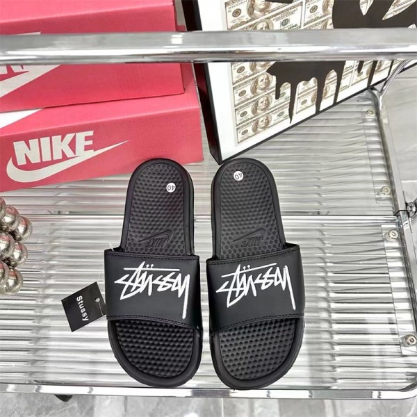 Stussy ステューシーブランド室内スリッパ シャワー バス トイレ ベランダ用メンズ向けスリッパ夏履きやすいブランド ミュール  美脚 可愛いブランド ローファースリッパ 軽量