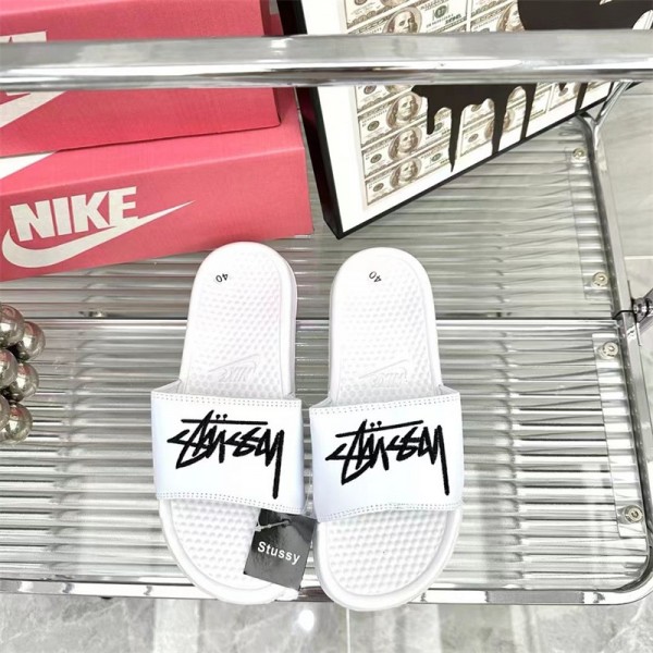 Stussy ステューシーブランド室内スリッパ シャワー バス トイレ ベランダ用メンズ向けスリッパ夏履きやすいブランド ミュール  美脚 可愛いブランド ローファースリッパ 軽量