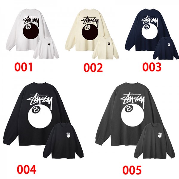 Stussy ステューシーブランドトレーナー裏起毛オーバーサイズパーカーブランドレディースメンズプルオーバーブランドブランドスウェット上着ゆったりM - 3XL