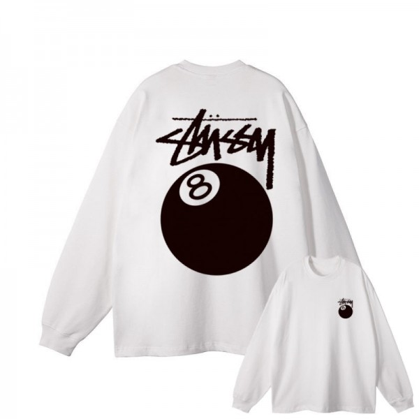 Stussy ステューシーブランドトレーナー裏起毛オーバーサイズパーカーブランドレディースメンズプルオーバーブランドブランドスウェット上着ゆったりM - 3XL