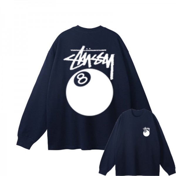 Stussy ステューシーブランドトレーナー裏起毛オーバーサイズパーカーブランドレディースメンズプルオーバーブランドブランドスウェット上着ゆったりM - 3XL