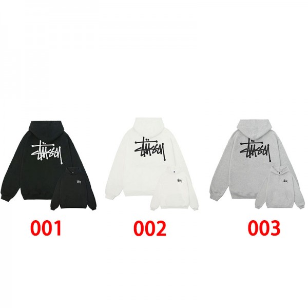 Stussy ステューシーハイブランドプルオーバーパーカー偽物ブランドトレーナー裏起毛オーバーサイズパーカーブランドメンズ 服 コピーS - 3XL