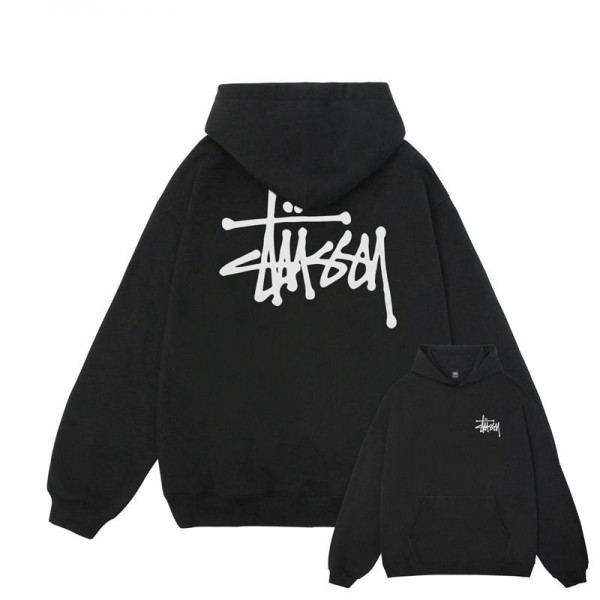 Stussy ステューシーハイブランドプルオーバーパーカー偽物ブランドトレーナー裏起毛オーバーサイズパーカーブランドメンズ 服 コピーS - 3XL