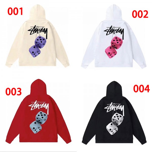Stussy ステューシーハイブランドプルオーバーパーカー偽物スウェット ハイブランド秋冬パーカー M - 3XL ブランドトレーナー裏起毛 オーバーサイズパーカー ブランド