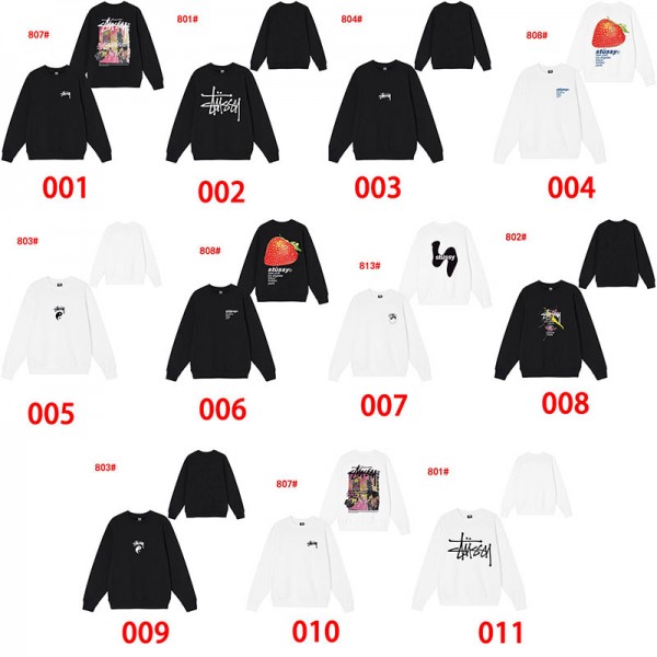 Stussy ステューシーハイブランドプルオーバーパーカー偽物スウェットハイブランド秋冬オーバーサイズパーカーブランドハイブランド秋冬服パーカー M - 3XL