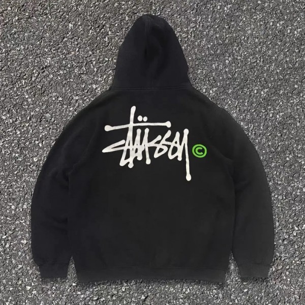 Stussy ステューシーブランド親子パーカー コピーブランドキッズスウェット上着ゆったりメンズ 服 コピー 裏起毛トレーナースウェットパーカー90-160cm M-2XL