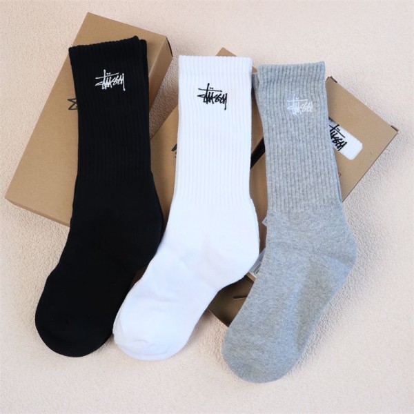 Stussy ステューシーハイブランド ソックス 綿製ブランド ストッキング 大人気浅口ソックス 女の子好き 韓国ブランドソックス 男女兼用 ファッション