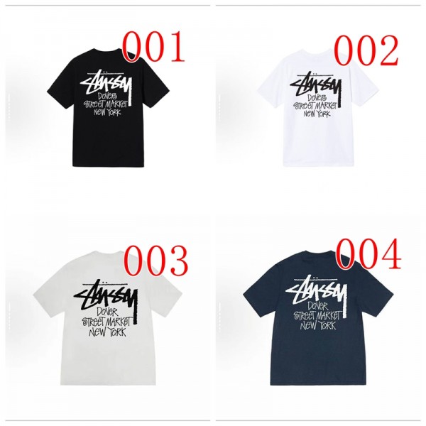 Stussy ステューシーブランド子供tシャツカットソー コピーハイブランドキッズtシャツ偽物レディースメンズブランド半袖tシャツオーバーサイズ Tシャツ110-170CM