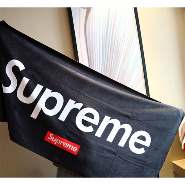 Supreme ブランド シュプリーム タオル スポーツタオル 大幅ビーチタオル 70*140cm 軽量 吸水 速乾 2枚セット バスタオル 運動用 水泳用 柔らかい ファッション 個性 メンズ レディース