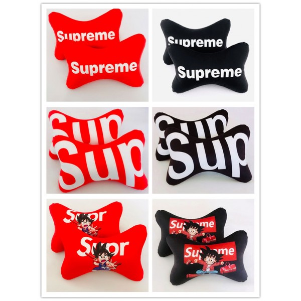 Supreme/シュプリーム 車グッズ ヘッドレスト ネックパッド 車用品 クッション 首枕 頚椎サポート 運転席アクセサリー 高品質 カーシートピロー 流行り ファッション