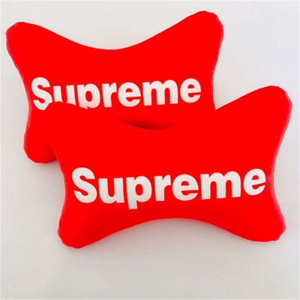 Supreme/シュプリーム 車グッズ ヘッドレスト ネックパッド 車用品 クッション 首枕 頚椎サポート 運転席アクセサリー 高品質 カーシートピロー 流行り ファッション