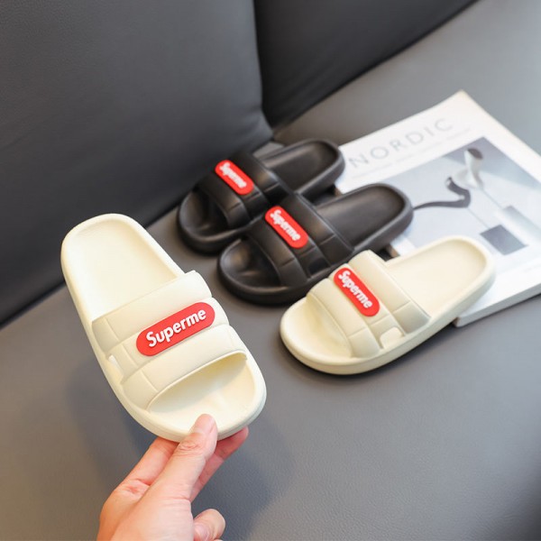 Supreme シュプリームブランド スリッパ レディース お出かけ用サンダルブランド室内スリッパ シャワー バス トイレ ベランダ用メンズ向けスリッパ夏履きやすい ルームシューズ レディース ブランド