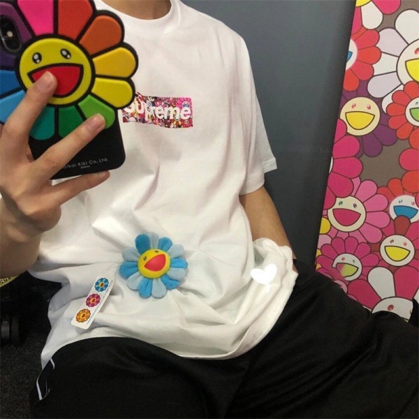 Supreme シュプリームハイブランド半袖tシャツ男女兼用ブランドtシャツ高品質Tシャツカットソーペアカップル大人の上質Tシャツ S - 2XL