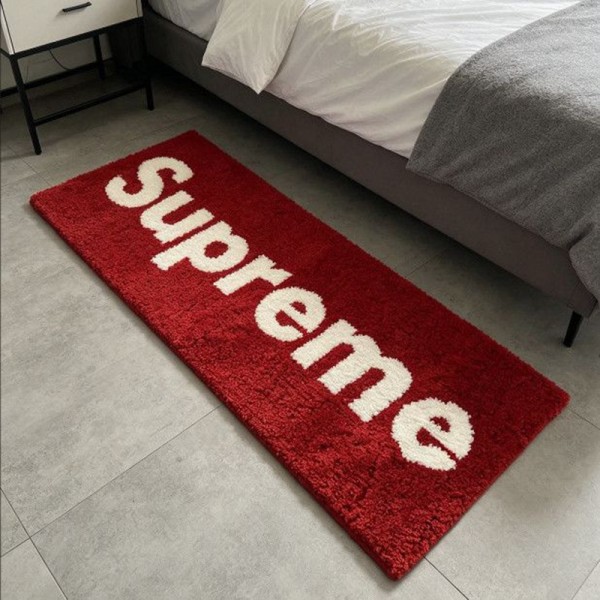 Supreme シュプリーム大幅応接間ラグ 洗えるハイブランド室内マット滑り止めブランドトイレマット 水切り 部屋マット カーペット 消音 抗菌