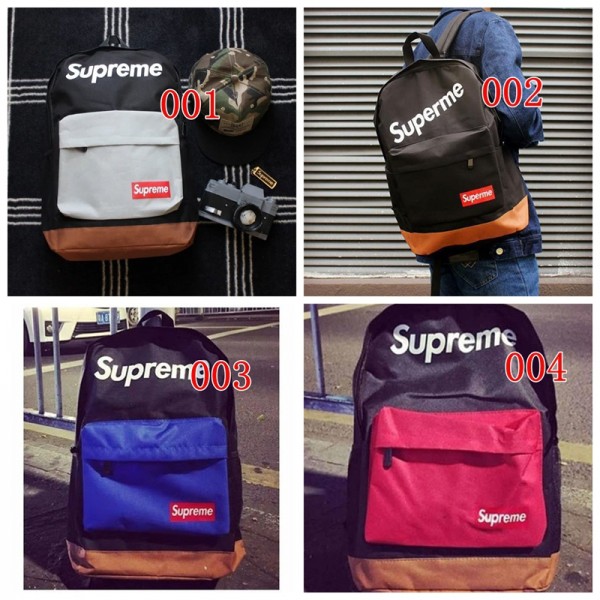 Supreme シュプリームハイブランドリュック リュックサック レディース 大容量 防水 リュック メンズ カジュアル リュック バックパック カバン 軽量 15.6インチPC 出張 通勤 旅行 通学 仕事用 おしゃれ 男女兼用 可愛い ペンダン付き