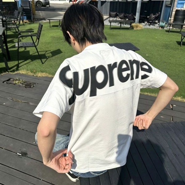 Supreme シュプリームブランドtシャツオーバーサイズ夏tシャツブランドかわいいハイブランド半袖tシャツ男女兼用20代 30代40代tシャツ 激安パロディ