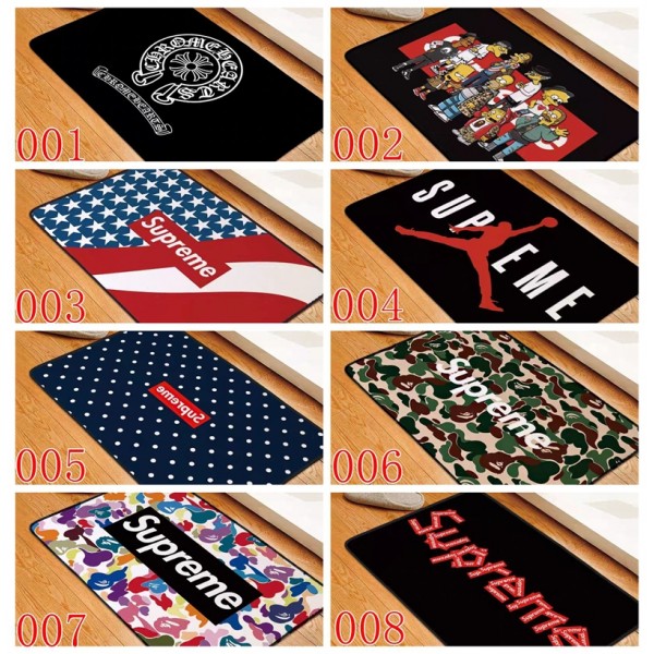 Supreme シュプリームオシャレ 玄関マット ブランドブランド クロムハーツ泥落としマット カーペット大幅応接間ラグ 洗えるハイブランド