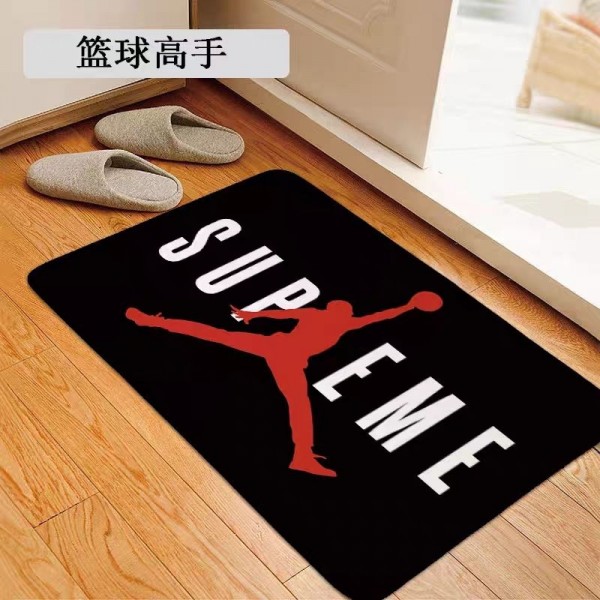 Supreme シュプリームオシャレ 玄関マット ブランドブランド クロムハーツ泥落としマット カーペット大幅応接間ラグ 洗えるハイブランド