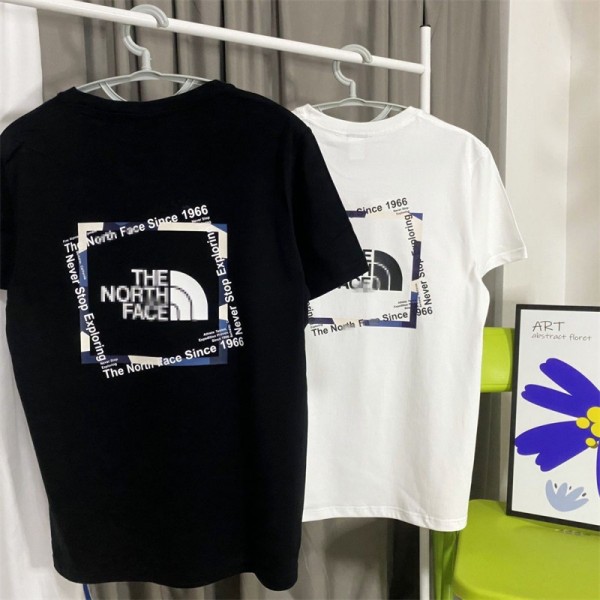 ハイブランド The North Face Tシャツ上着 綿シャツ ゆったり ザノースフェイス 半袖シャツ 高品質 プリントtシャツ 女の子 トップス 柔らかい 快適 服 春夏 秋に対応 男女兼用