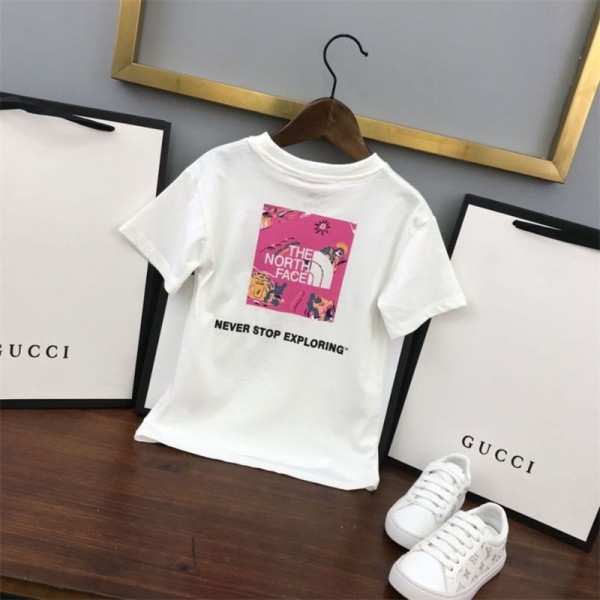 ザノースフェイス THE NORTH FACE夏tシャツブランド子供tシャツ上着カジュアルハイブランド半袖tシャツキッズ服ブランドtシャツ高品質100 - 160cm