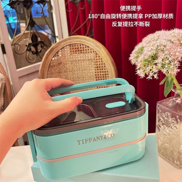 ブランド ティファニー 弁当ケース 2層 ポータブル ステンレス鋼 1.4L tiffany 保温弁当箱 弁当箱 お弁当箱 おべんとう箱 保冷 保温 弁当箱 空断熱スープジャー ランチジャー 朝食カップ スープボウル 