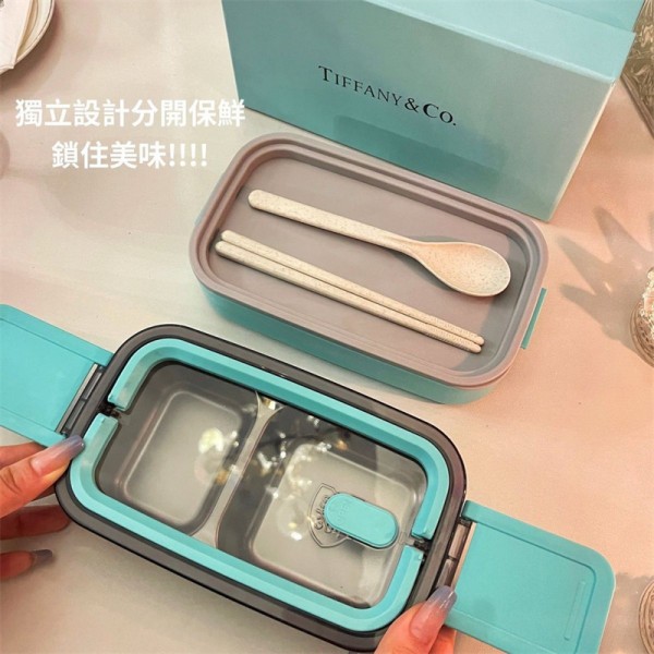 ブランド ティファニー 弁当ケース 2層 ポータブル ステンレス鋼 1.4L tiffany 保温弁当箱 弁当箱 お弁当箱 おべんとう箱 保冷 保温 弁当箱 空断熱スープジャー ランチジャー 朝食カップ スープボウル 