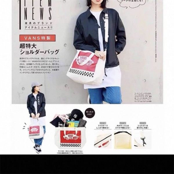VANS ハイブランドトートバッグ レディース 大容量 ヴァンズ ショルダーバッグ トートバック キャンバストートバッグ 帆布 a4 メッセンジャーバッグ 斜め掛け 通勤 通学 軽量 無地 