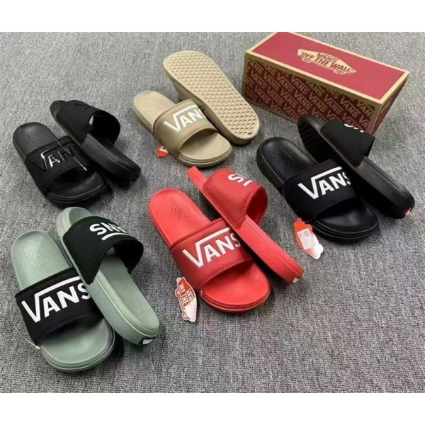 VANS ハイブランド ビーチサンダルブランドヴァンズ 室内スリッパ シャワー バス トイレ ベランダ用メンズ向けスリッパ夏履きやすいレディース メンズ 室内履き スリッパ ペア カップル 250¬270MM