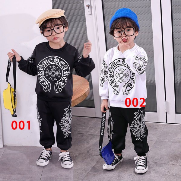 クロムハーツ Chrome Hearts ブランド KOSIKINI子供服 ジャージ キッズ 男の子 100 - 160cm セットアップ 春 秋 服 長袖 ボーイズ 裏起毛 トレーナー スポーツパンツ 子供 上下セット ジャージ 男の子 スウェット スウェットパンツ セットアップ キッズ カジュアル