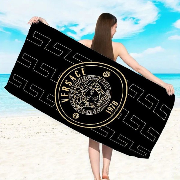 Versace ヴェルサーチェ ハイブランド多用途タオルブランド速乾タオル男女兼用メンズフェイスタオル 運動タオルハイブランドシャワータオル 大幅 吸水タオル