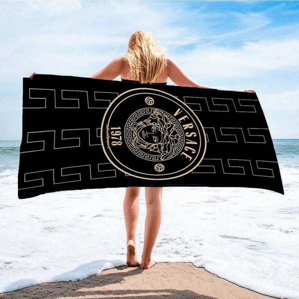 Versace ヴェルサーチェ ハイブランド多用途タオルブランド速乾タオル男女兼用メンズフェイスタオル 運動タオルハイブランドシャワータオル 大幅 吸水タオル
