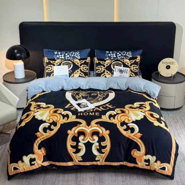 Versace ヴェルサーチ ヴェルサーチェシングル セミダブル ダブル 布団カバー セットハイブランド激安綿 コットンブランド 布団カバー コピー寝具偽物新作寝具 有名ブランド