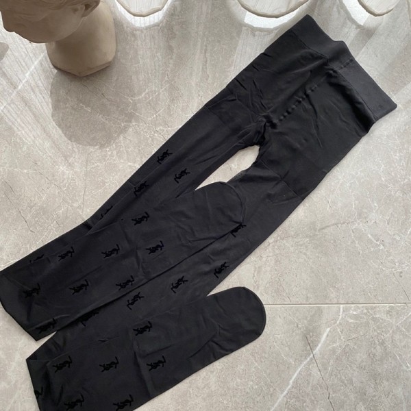 イヴサンローラン YSLストッキング 光沢 ブラック 薄手パンスト ハイブランド ボディライン強調 伝線しにくい パンスト 超極薄 素肌感 オールスルー シアー グロス ウルトラシアー通気性 美脚