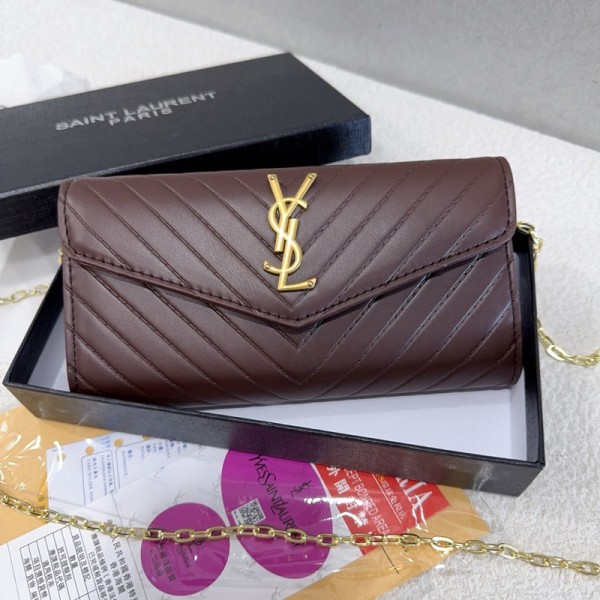 Ysl イヴサンローランブランドショルダー バッグ レディース 斜めがけバッグ 肩掛け カバン 調節可能 ポーチ チェーンバッグ 気質